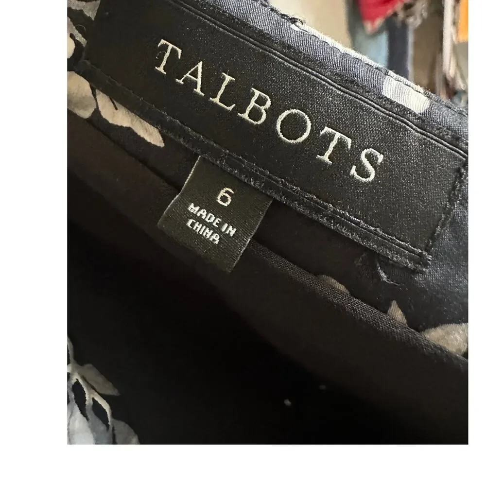 Talbots Flared Skirt - Bird Cage Size 6